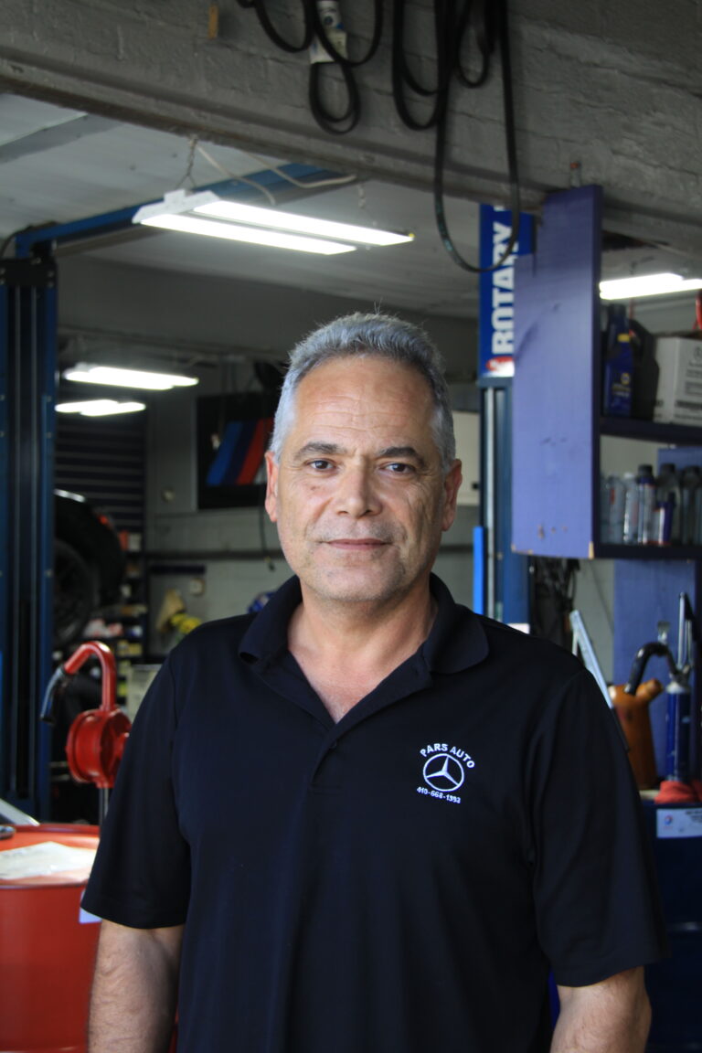Owner of Pars Auto Service Towson in the shop, providing expert foreign car repair in Towson, MD